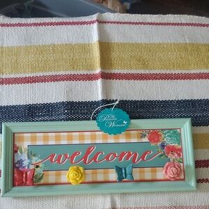 The Pioneer Woman Welcome Sign (No Tag On Hanger!)